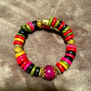 BNWT Multi-Coloured Beads Bracelet
